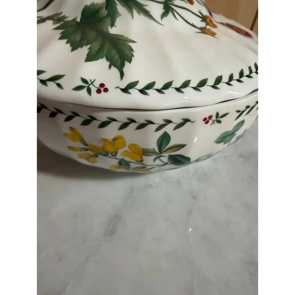 Vintage Mikasa Maxima Summer Symphony Lidded Casserole Server 2.5 Qt